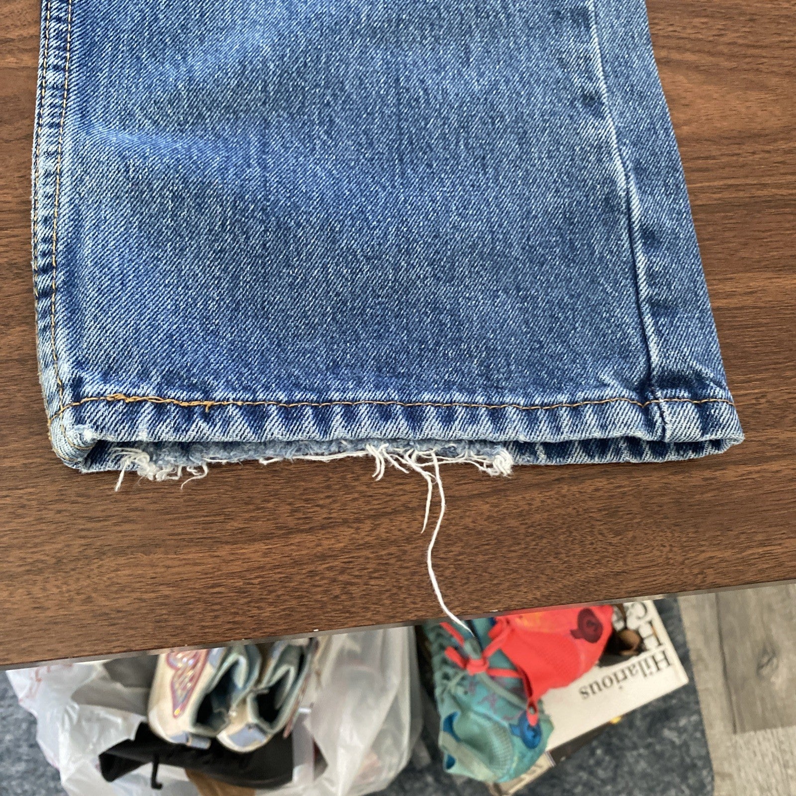 Levi’s 505 Vintage Mens Straight Leg Blue Jeans • Size 38 x 32 Free Shipping