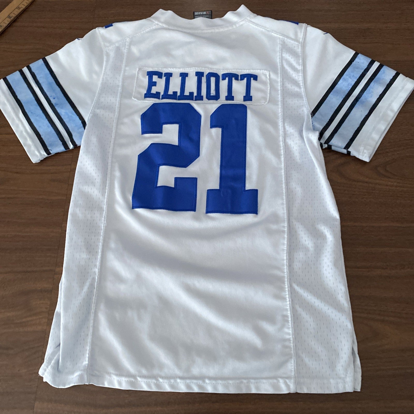 Ezekiel Elliott  White Jersey Nike On Field Kids S Dallas Cowboys Jersey