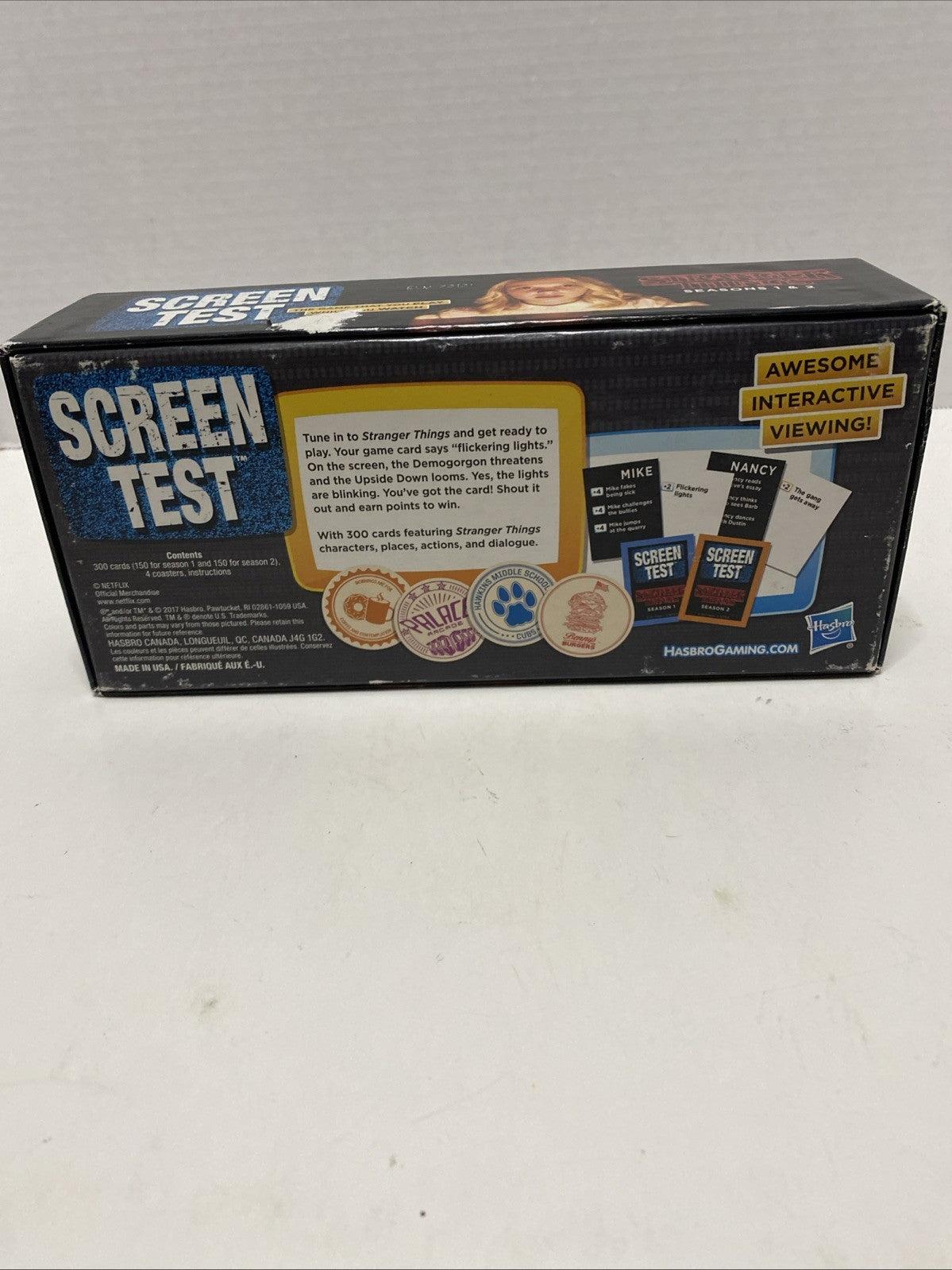 Screen Test- Stranger Things Season 1 and 2 Card Game - STRANGER THINGS GAME