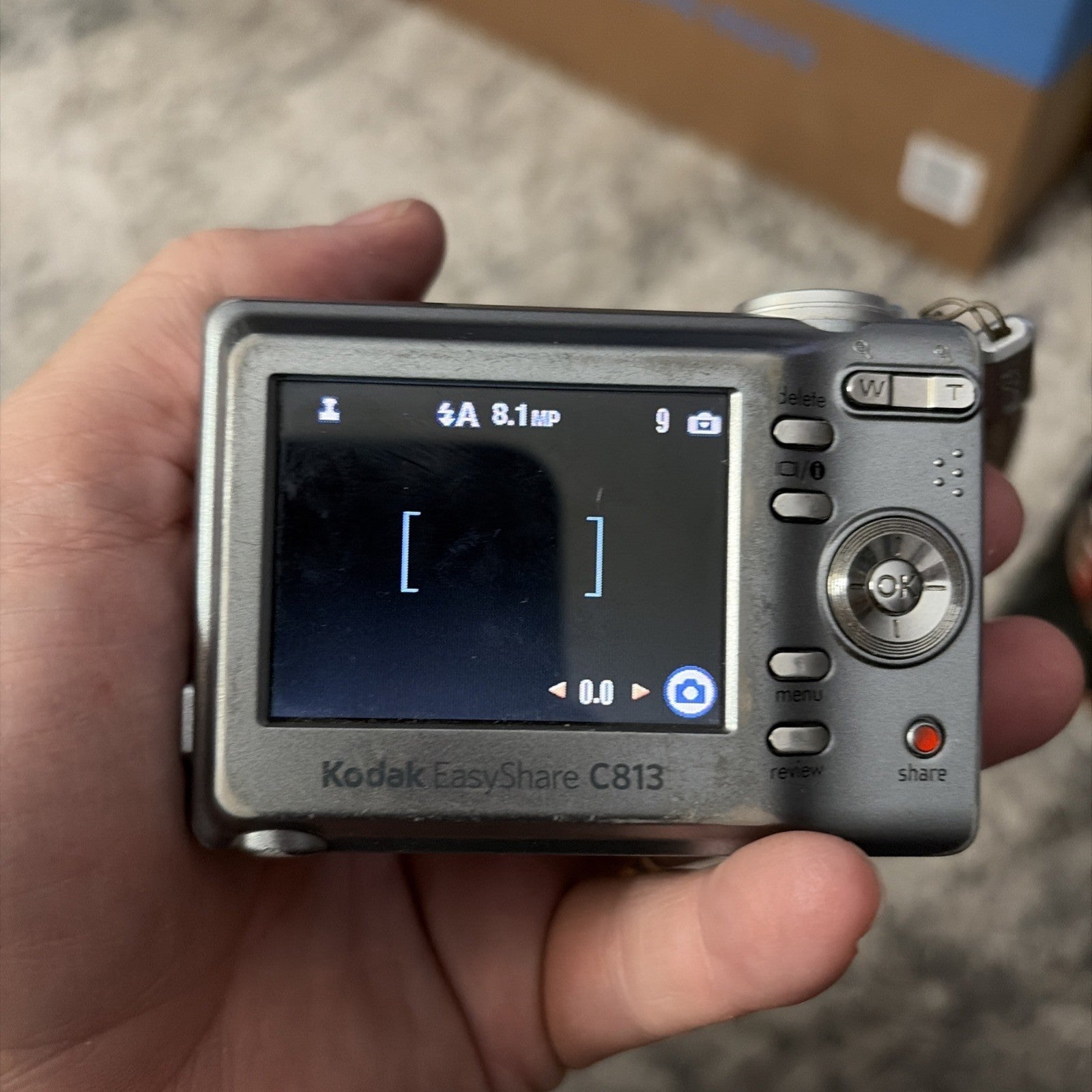 Kodak EasyShare C813 Digital Camera 8.2MP, Silver. Tested Works