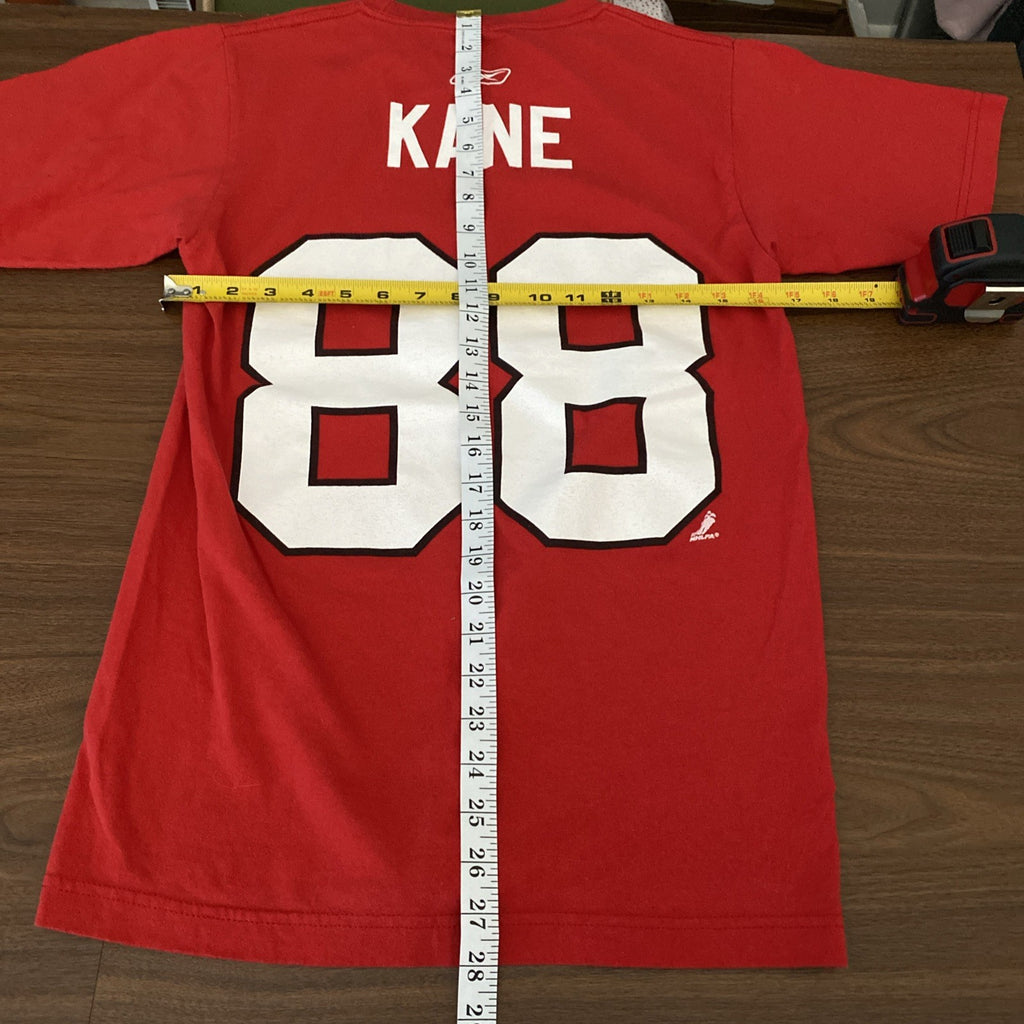 Chicago Blackhawks Shirt Small Red Short Sleeve Patrick Kane #88 Reebok Men