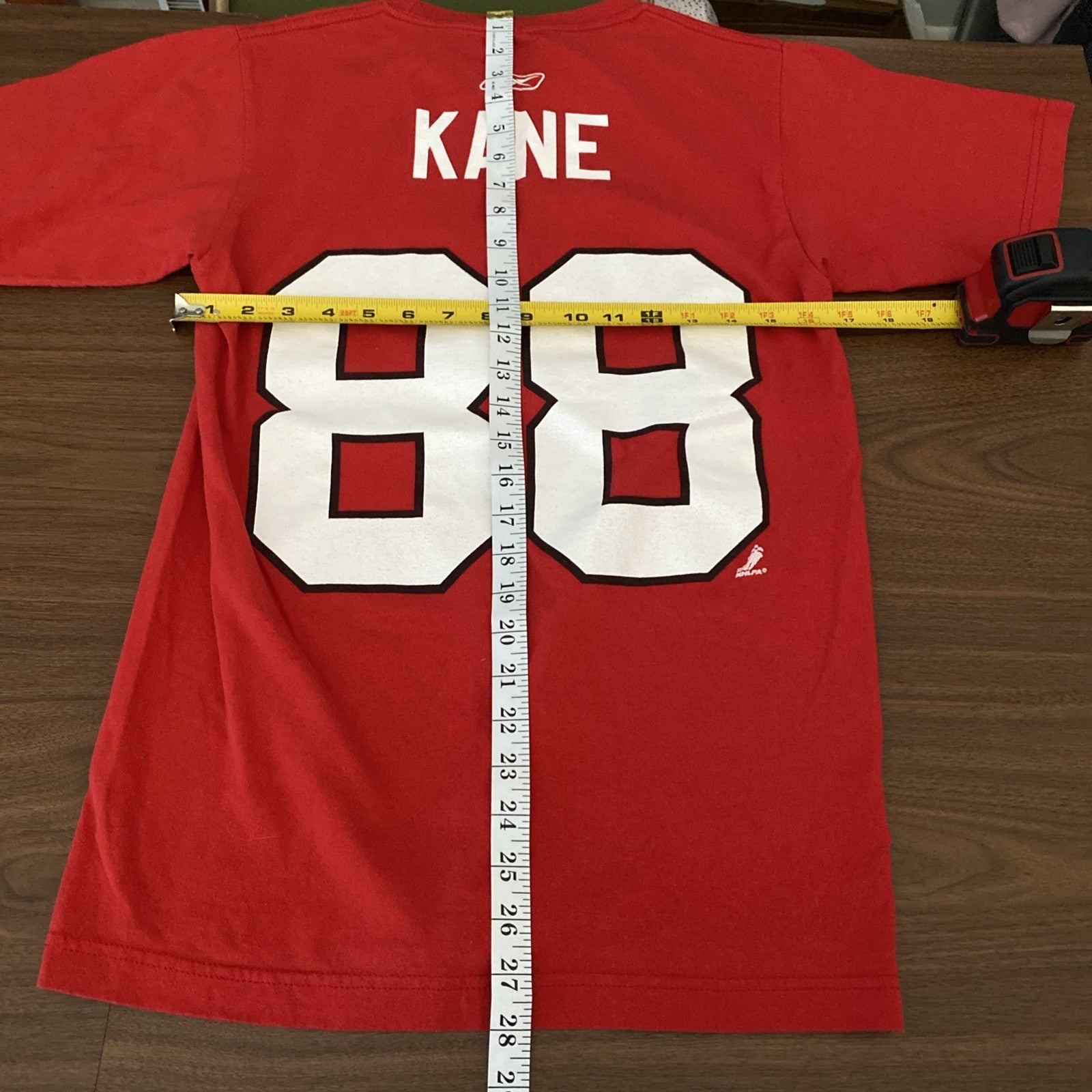 Chicago Blackhawks Shirt Small Red Short Sleeve Patrick Kane #88 Reebok Men