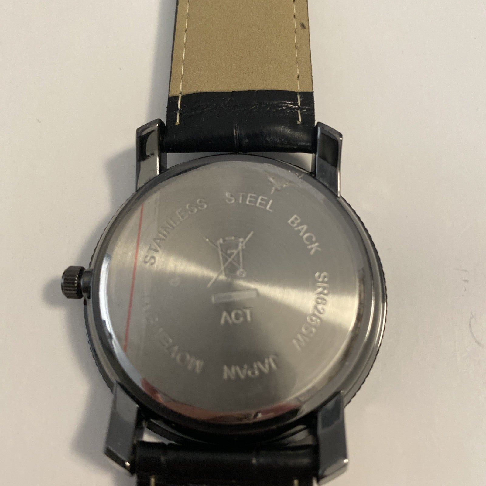 AVON Men's Casual Watch" (Quartz movement / Strap Band) BLACK  New Battery