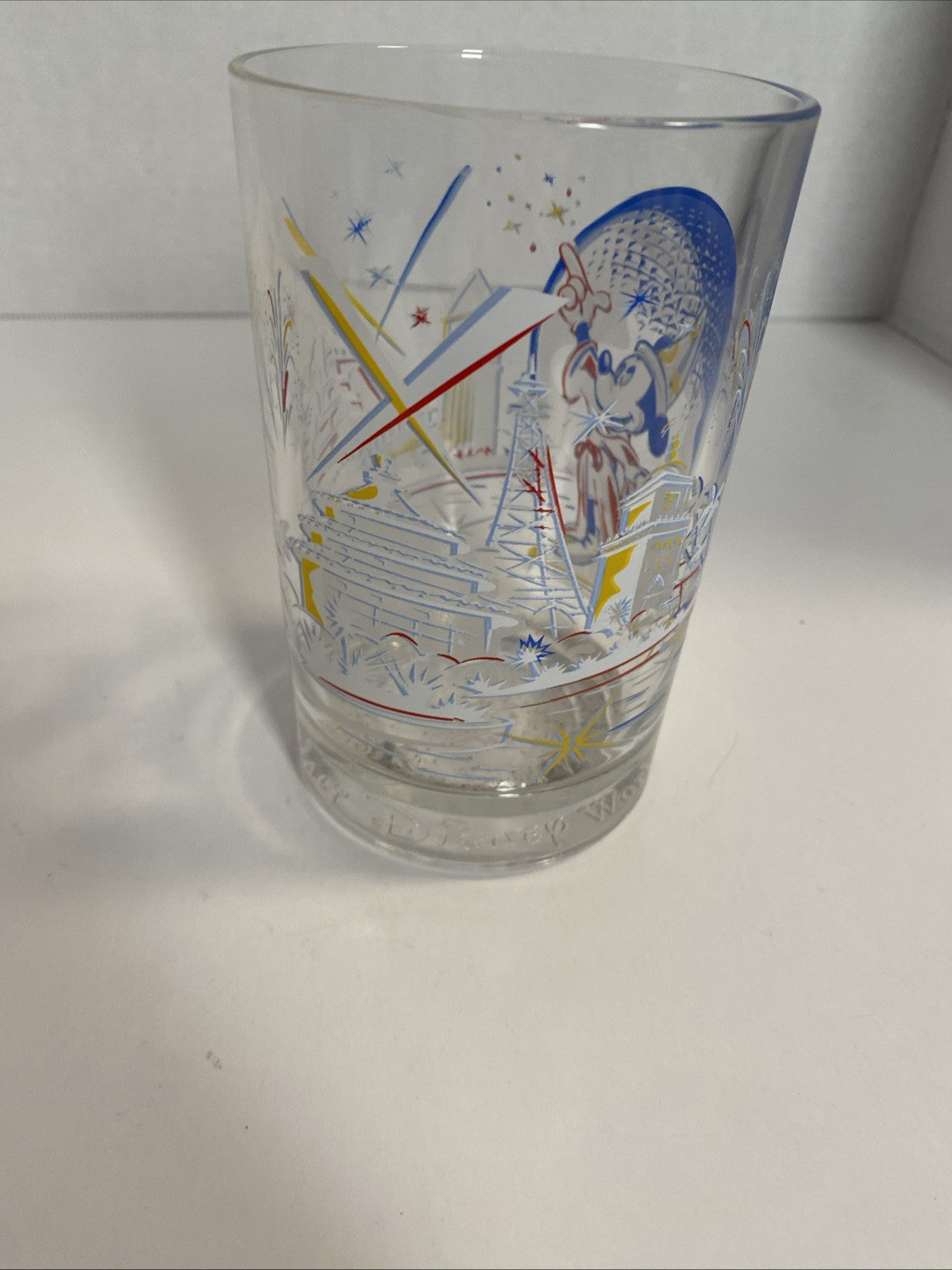 Walt Disney World EPCOT 25th Anniversary "Remember the Magic" Mickey Mouse Glass