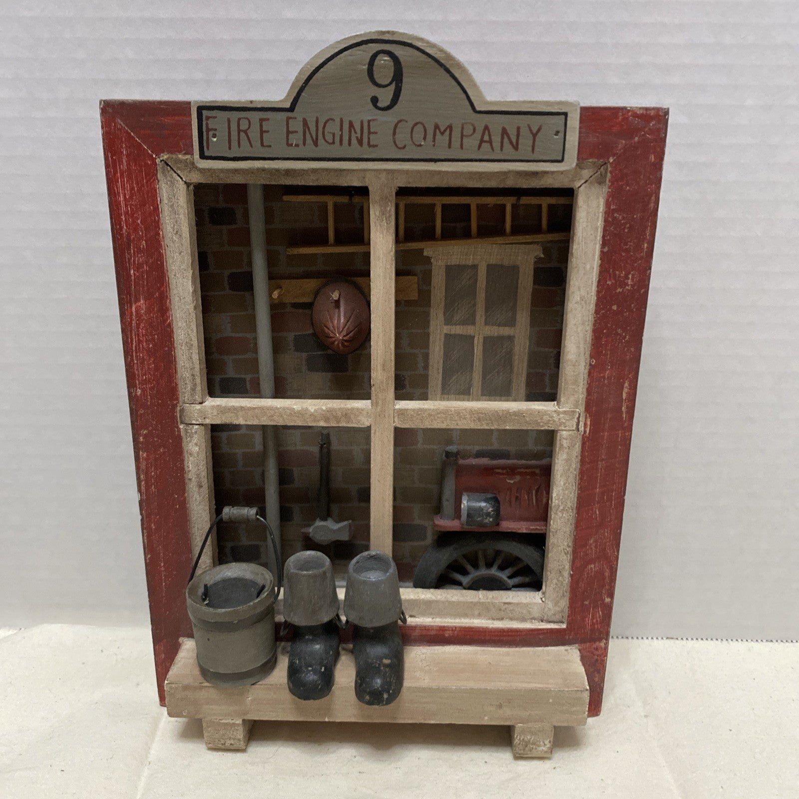 Ohio Wholesale Fire Engine  Company # 9 Wooden Window Box