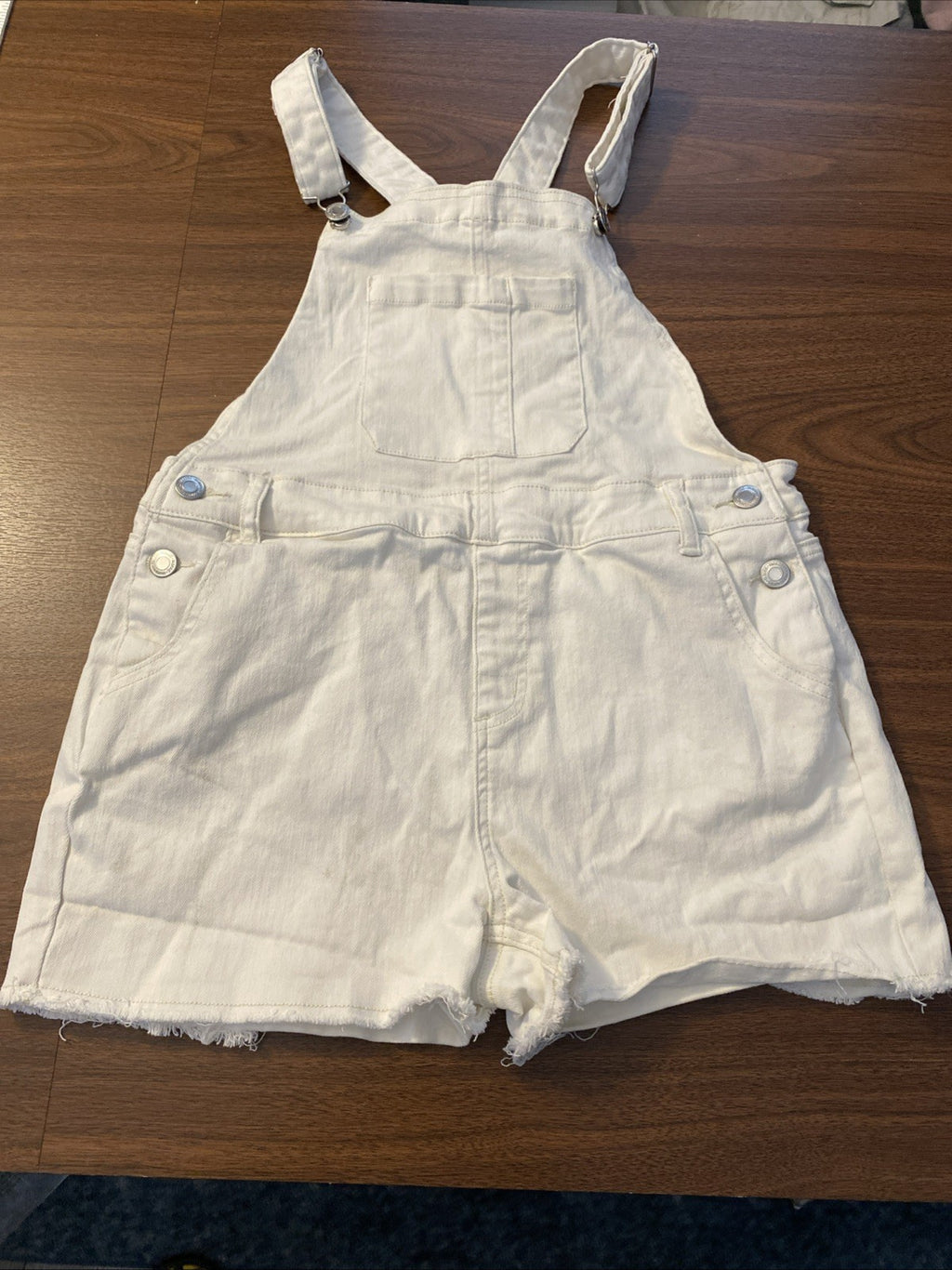 Fankids Bib Overalls Shorts (16) White