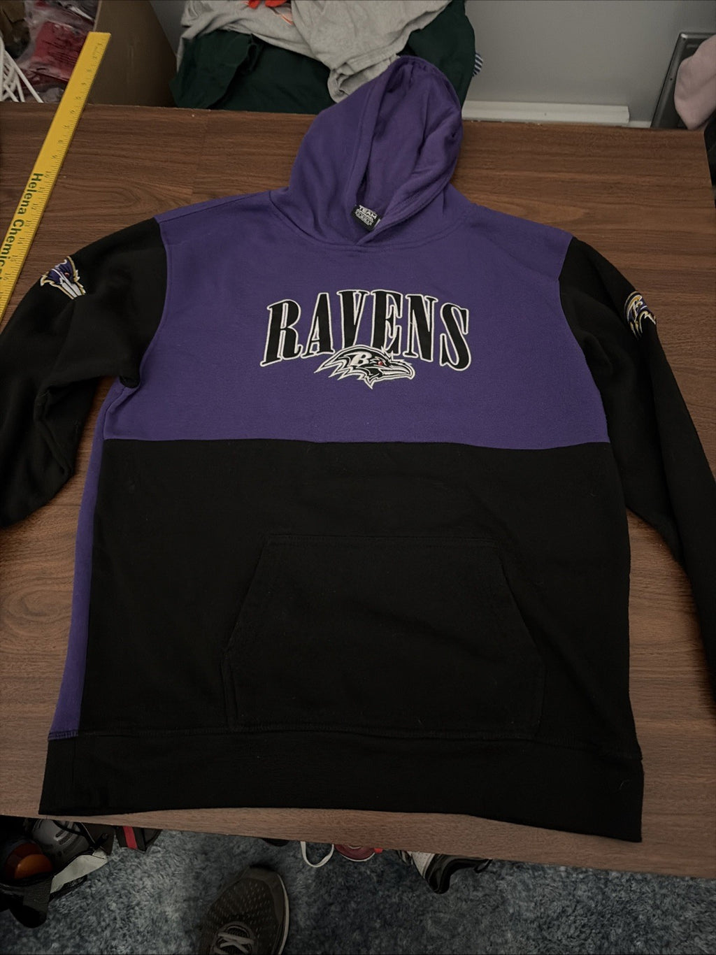 NFL Baltimore Ravens Youth Size XL XLarge (18) Purple Hoodie