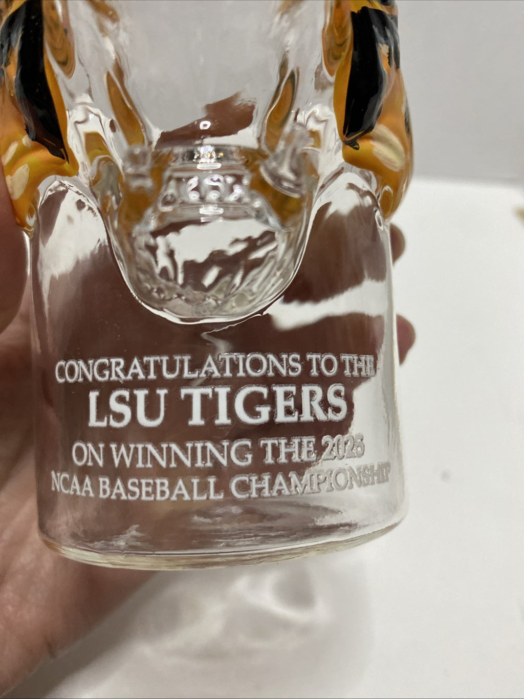 LSU Tigers NCCA Baseball Championship Bottle