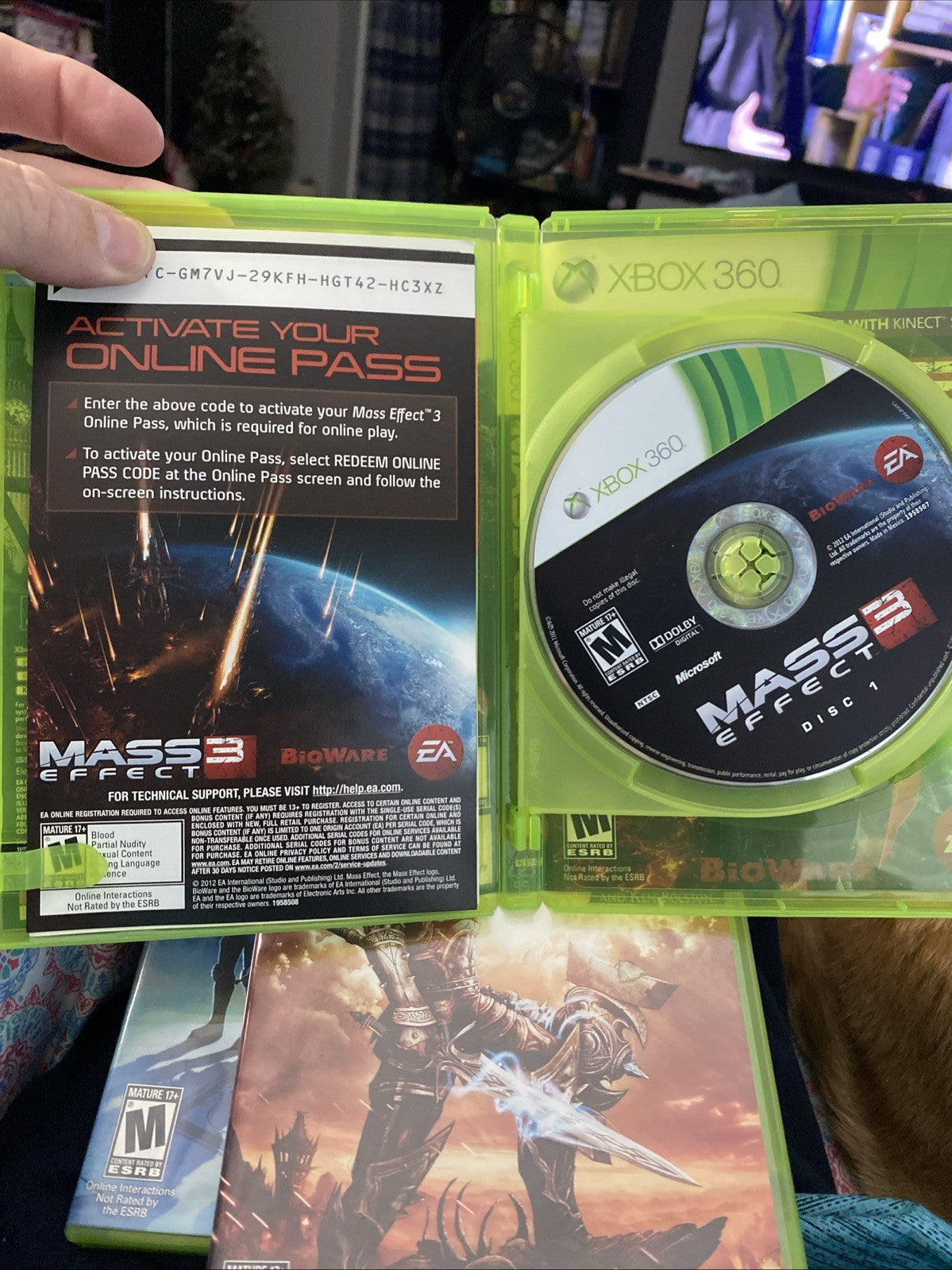 Mass Effect + Mass Effect 2 + Mass Effect 3 Xbox 360 Complete 