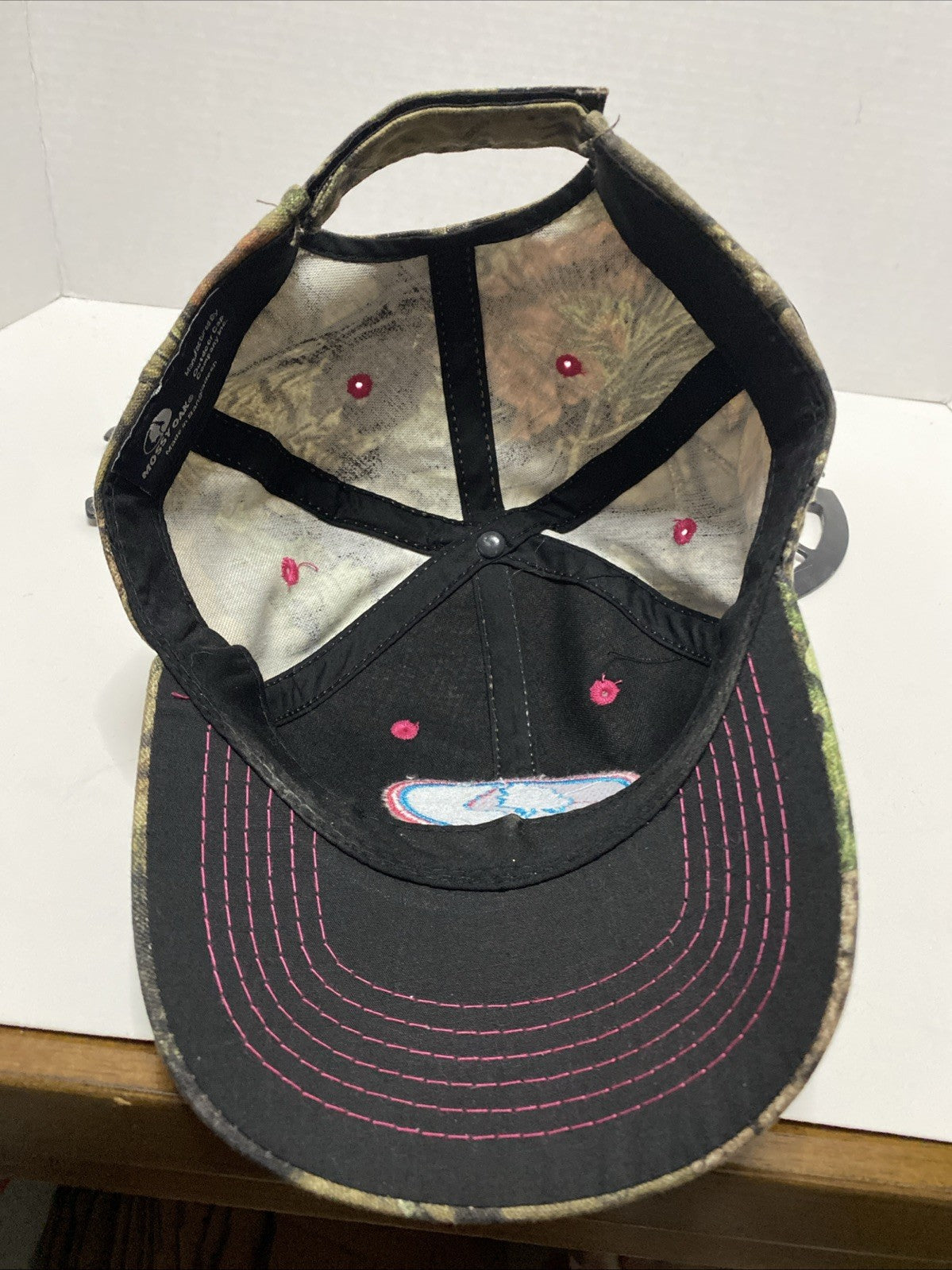 Mossy Oak Camo Camouflage Women’s Pink Logo Hunting Hat Outdoor Cap