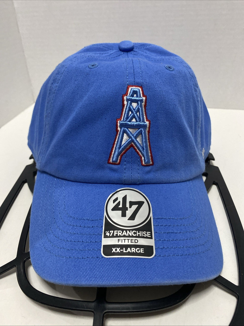 Houston Oilers ‘47 Franchise Blue Fitted Retro Throwback Dad Hat Cap Size Large