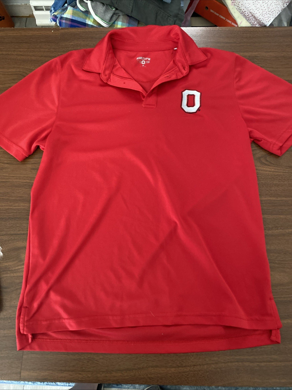 Scarlet and Gday Ohio State University buckeyes polo men’s medium read free ship
