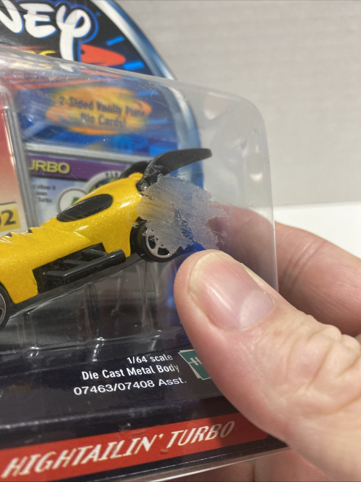 Rare Disney Hasbro 2002 Wild Racers M1 Turbo GT Hightailn' Turbo Die Cast HTF