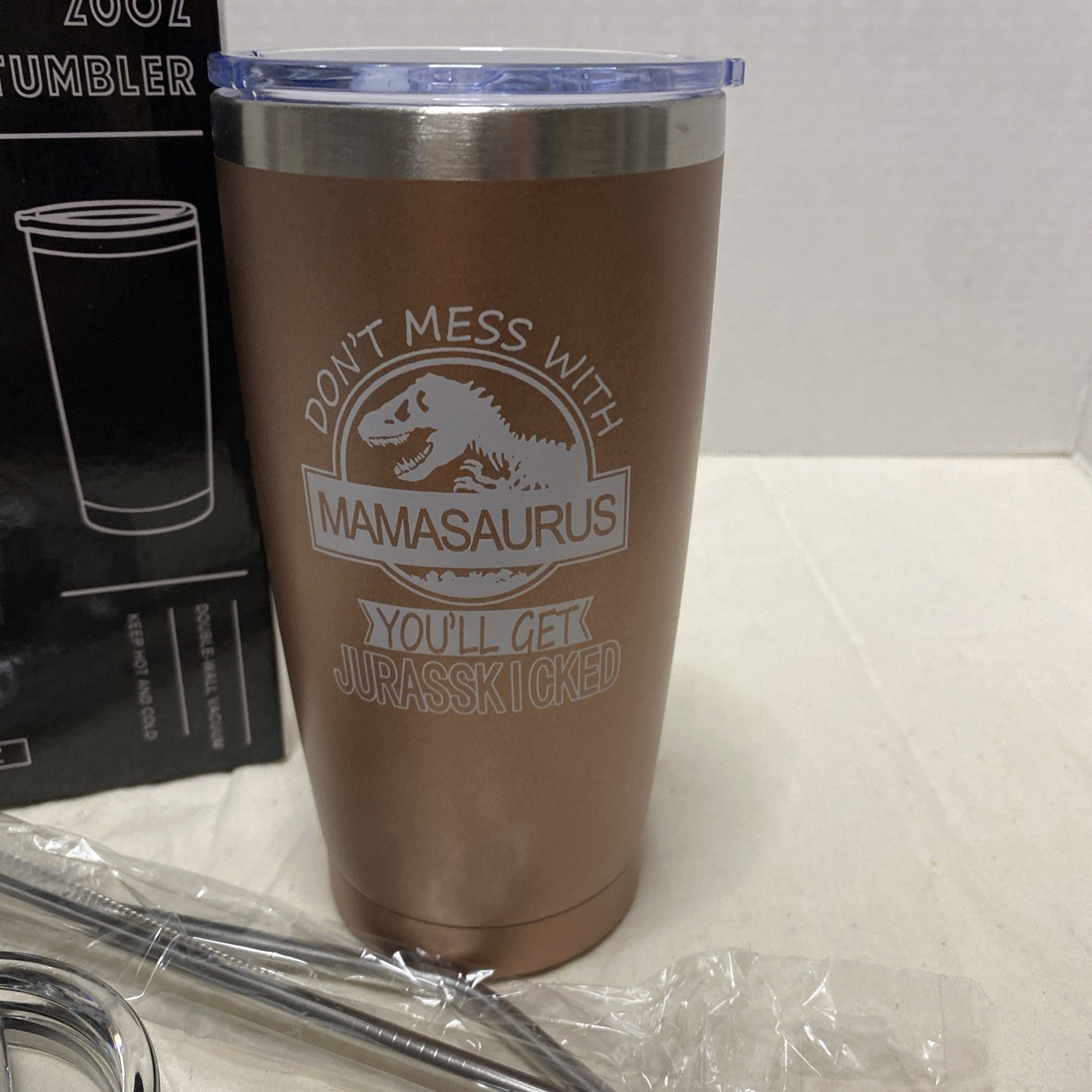 Mamasaurus”Don't Mess with Mamasaurus You'll Get Jurasskicked” Travel Mug