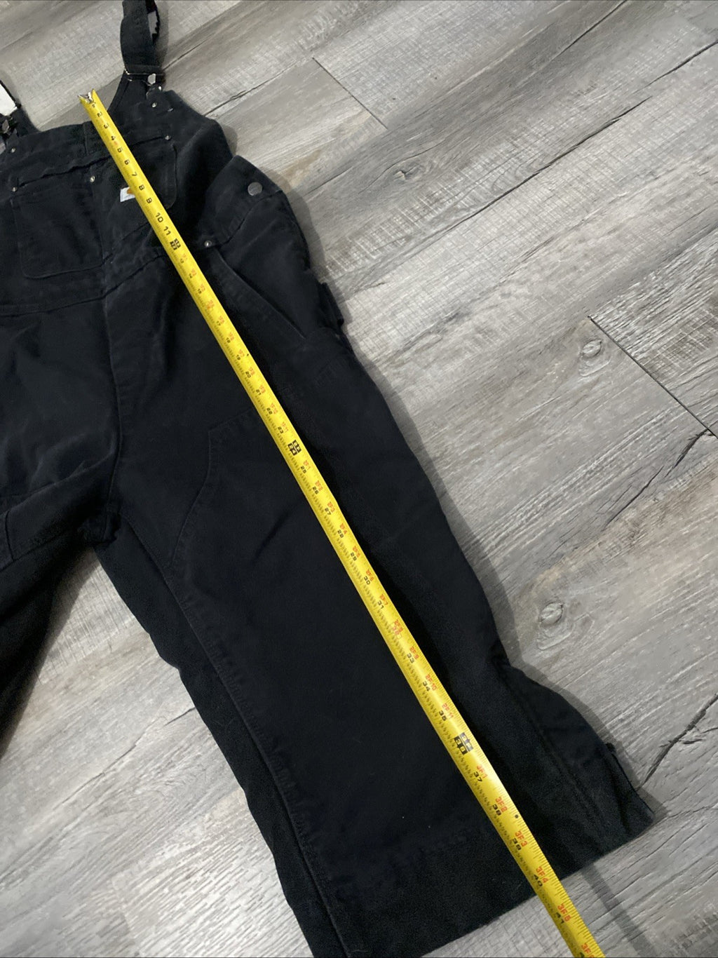 Carhartt (12-14) Short Bib Overalls Black