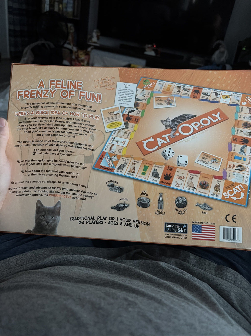 CAT-OPOLY Board Game NEW! Sealed Monopoly USA a feline frenzy of fun
