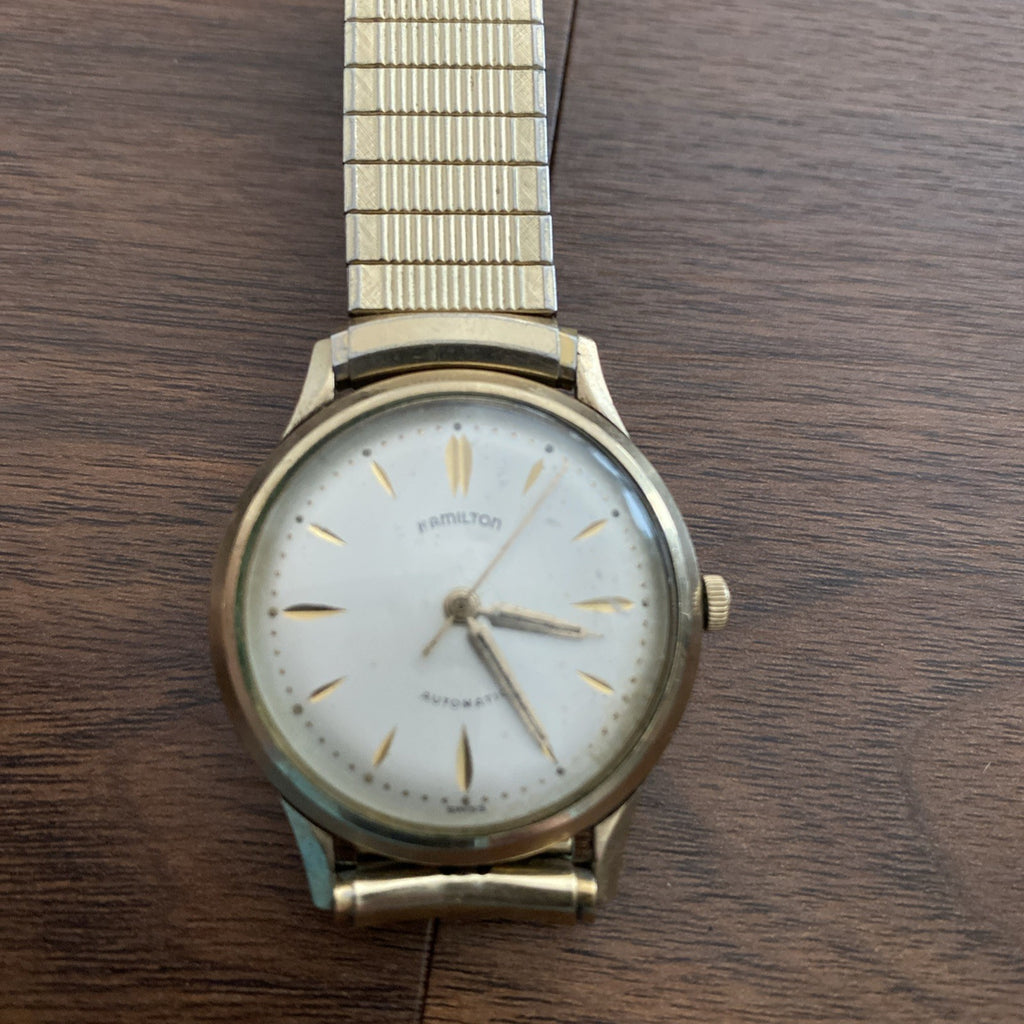 Vintage Hamilton Thin-O-Matic 10K RGP Silver Dial Mechanical Wind Works