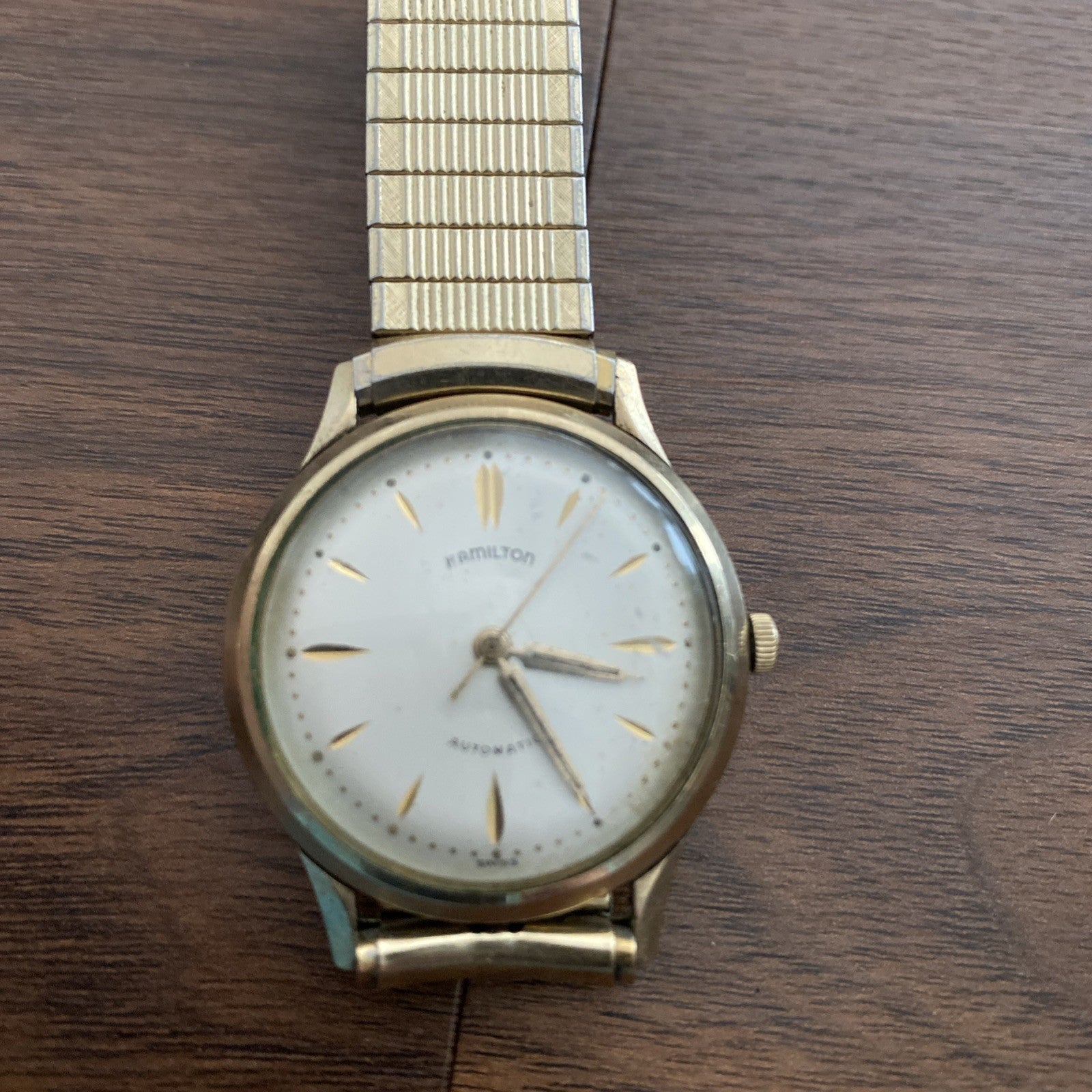 Vintage Hamilton Thin-O-Matic 10K RGP Silver Dial Mechanical Wind Works
