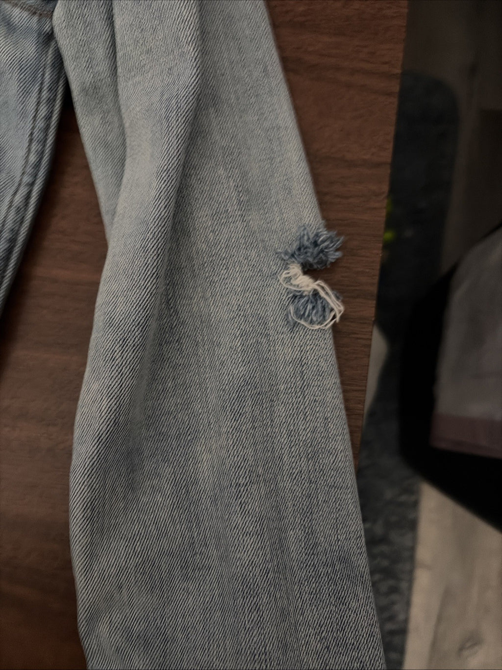 HOLLISTER Advanced Stretch Distressed Denim Jean Jacket Men S