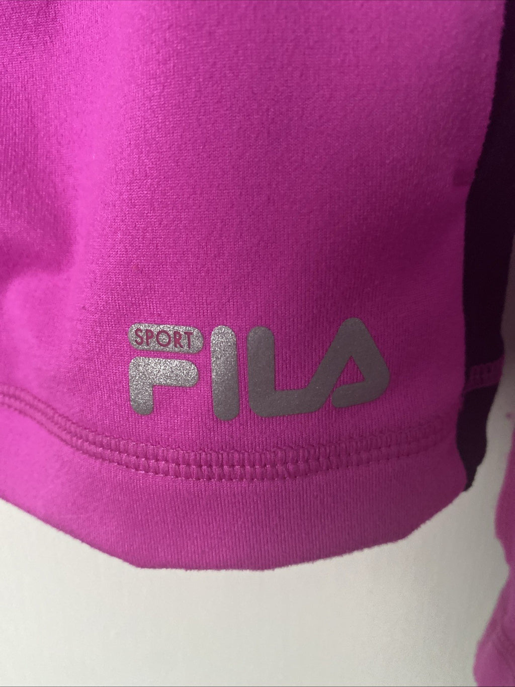 Fila Sport Full Zip Performance Hot Pink Long Sleeve Jacket