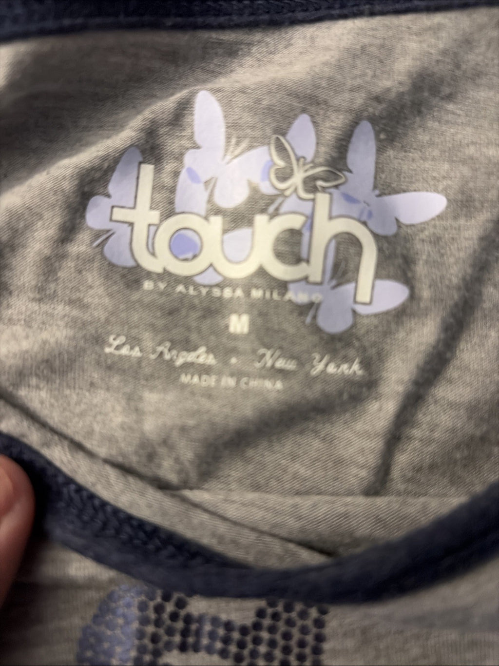 Touched By Alyssa Milano Women’s Medium Long Sleeve Tee MLB Detroit Tigers