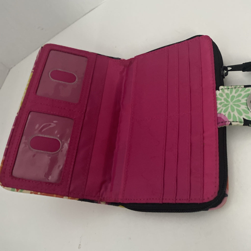 Vera Bradley Clutch Zipper Paisley Wallet