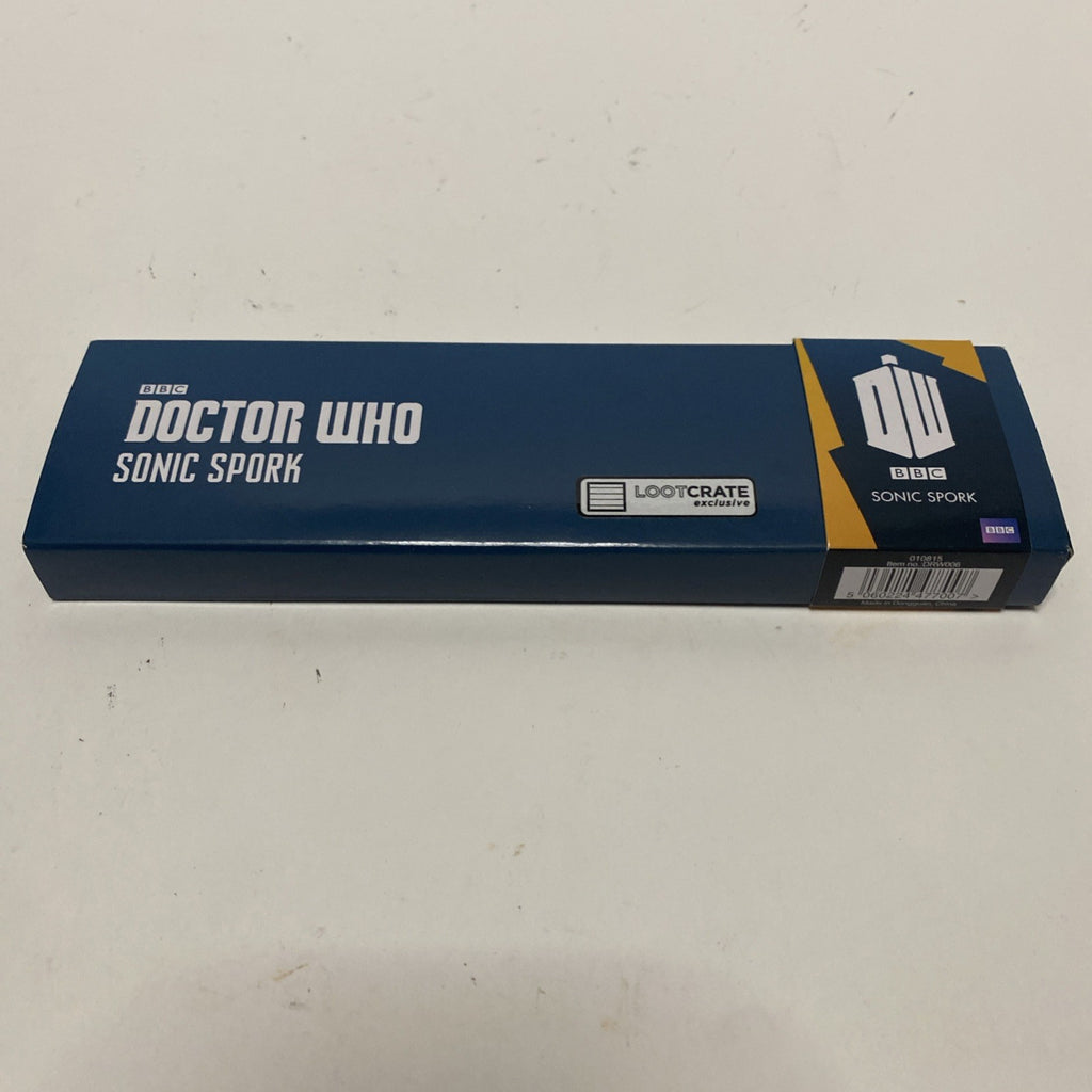 Doctor Who Sonic Spork Loot Crate Exclusive Official BBC Spoon Fork CIB UNUSED