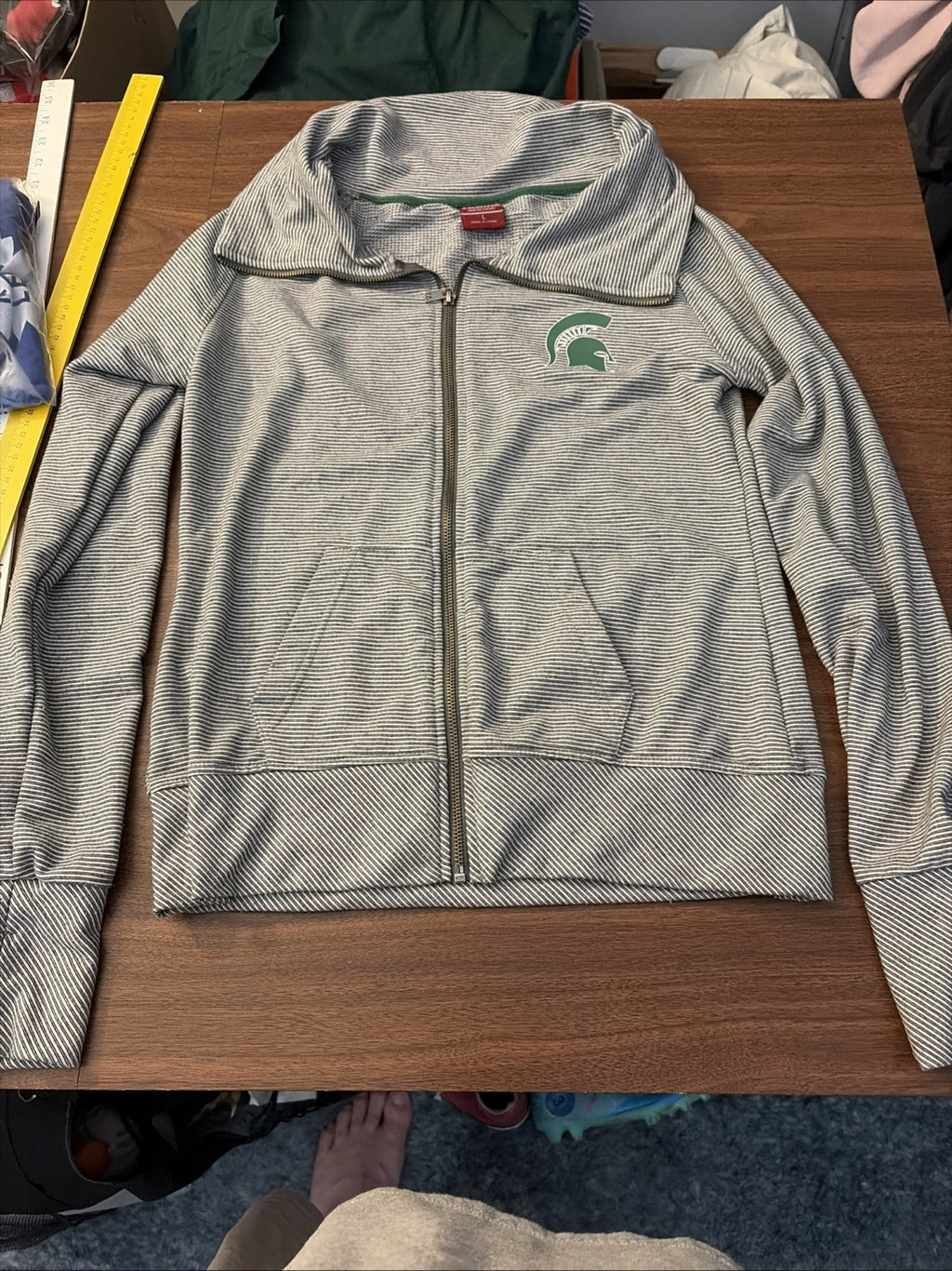 Colosseum Women’s Large Michigan State Spartans Zip Up Jacket