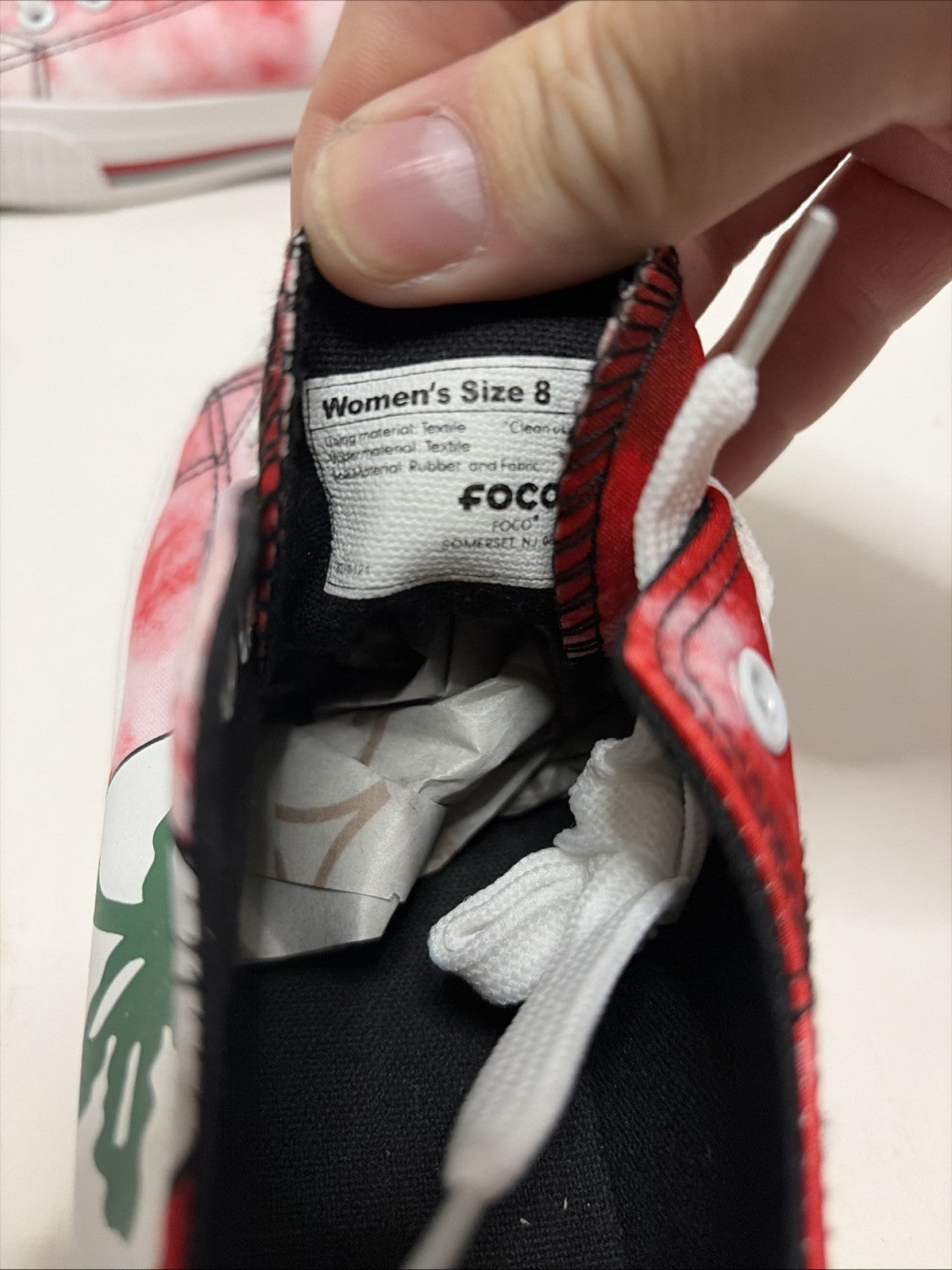 Ohio State Buckeyes FOCO Women's Low Top Tie-Dye Canvas Shoe Women's Size 8
