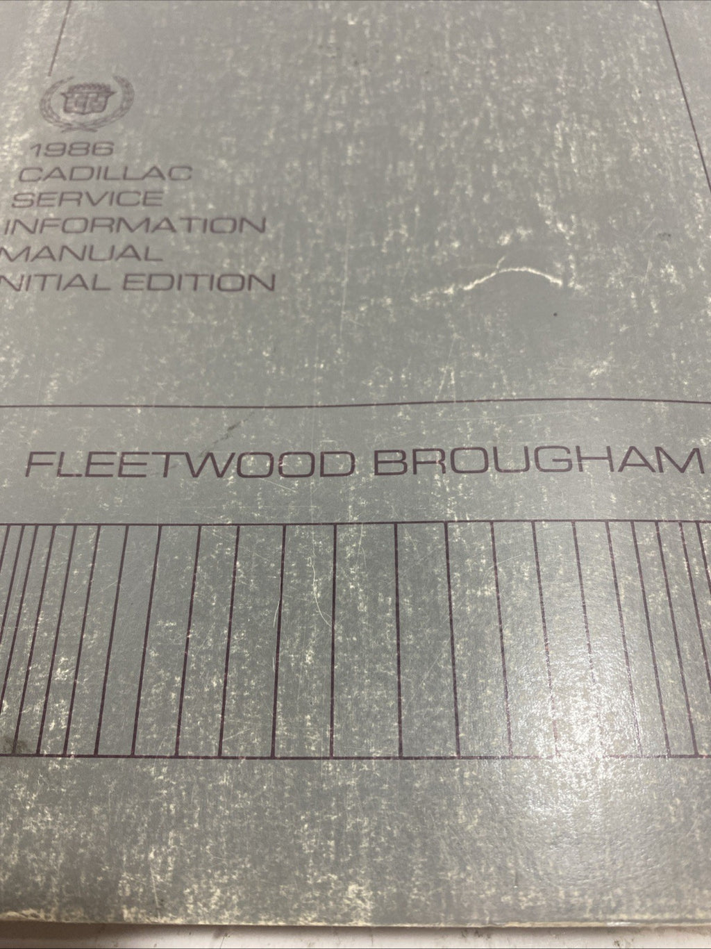 1986 Cadillac Service Shop Manual Original Fleetwood Brougham