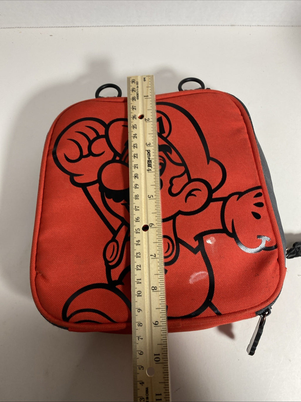 Super Mario Carrying Case vtg Nintendo 3DS Red Big Mario Logo