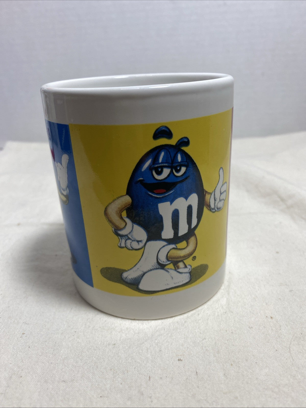 Vtg Collectible Red, Yellow, Blue, Green Mars M&M Coffee Cup Mug