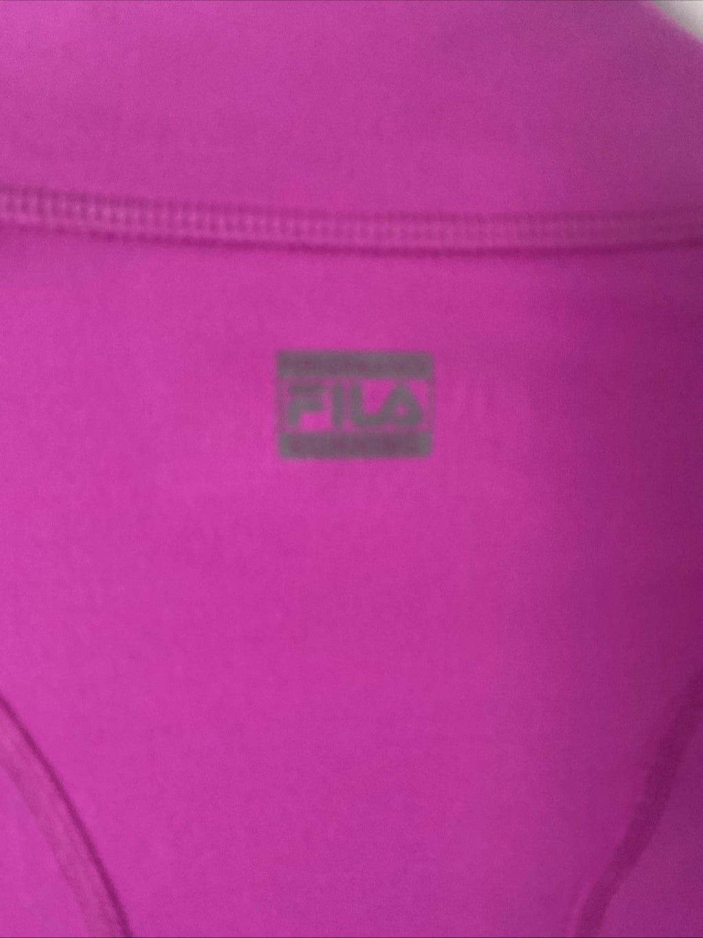 Fila Sport Full Zip Performance Hot Pink Black Long Sleeve Jacket Womens Size M