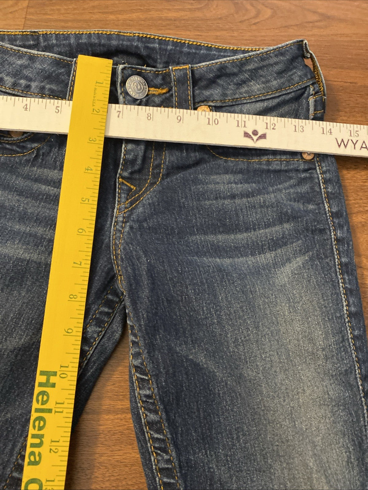 TRUE RELIGION Sz 24 (24x28) Women’s Mid Rise Skinny Ankle Jeans