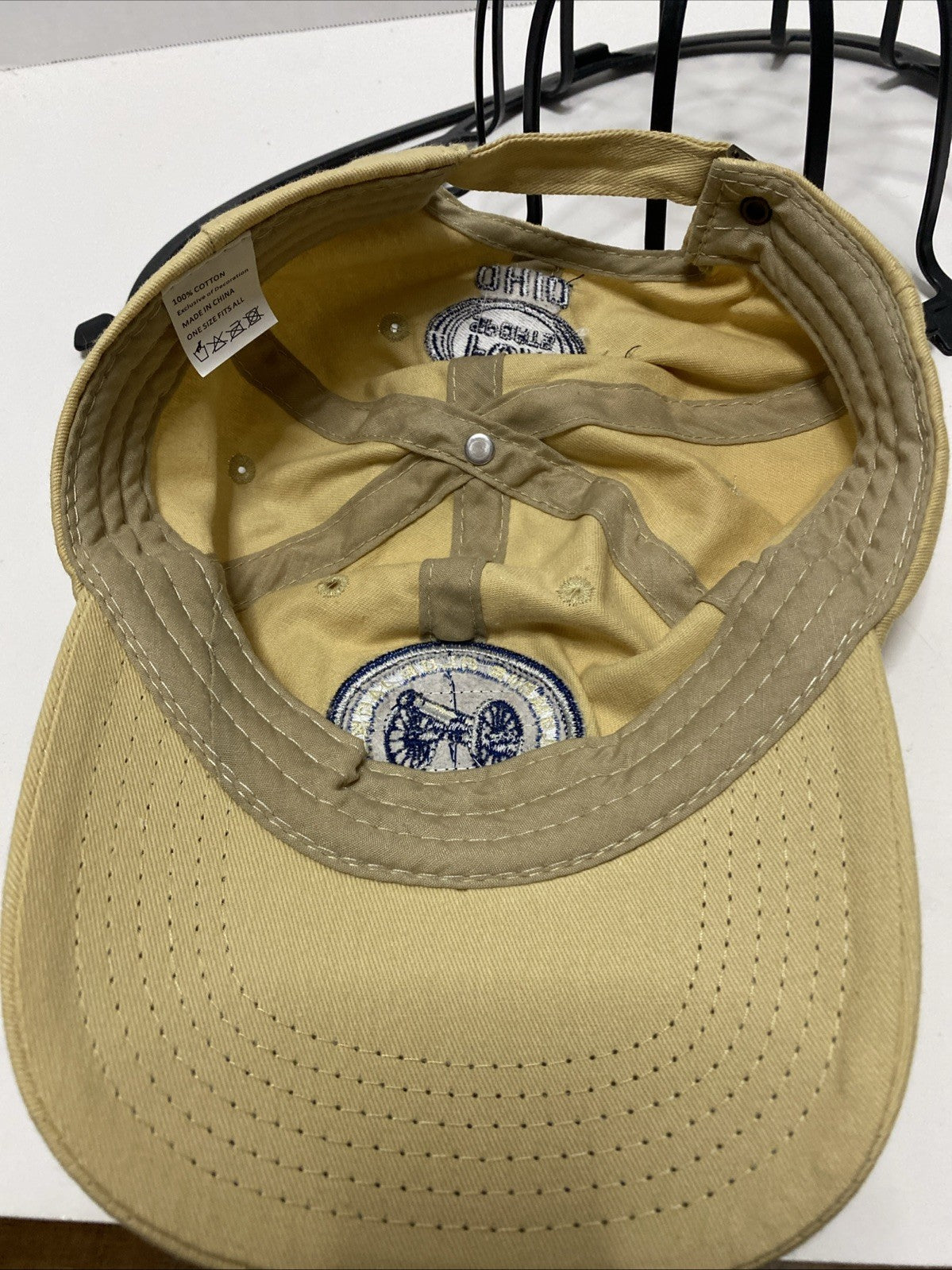 Columbus Blue Jackets Hat Cap ~ CBJ Cannon Embroidery Brass Buckle Never Worn
