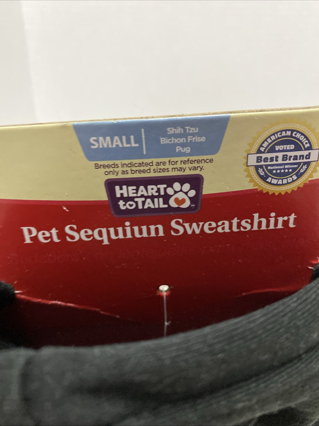 Dog Pet Christmas Hoodie Sequins Accents XS or S New