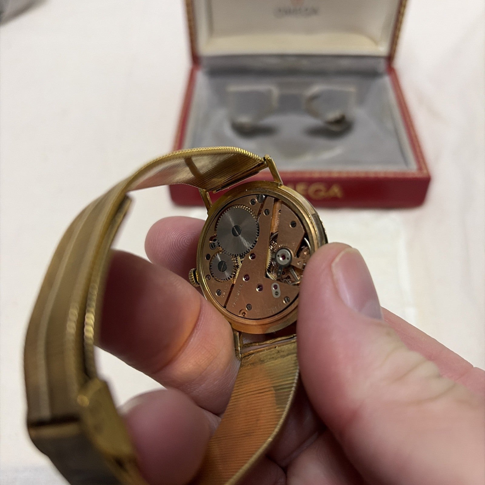 omega seamaster vintage watch and band swiss made manual 50 / 10k