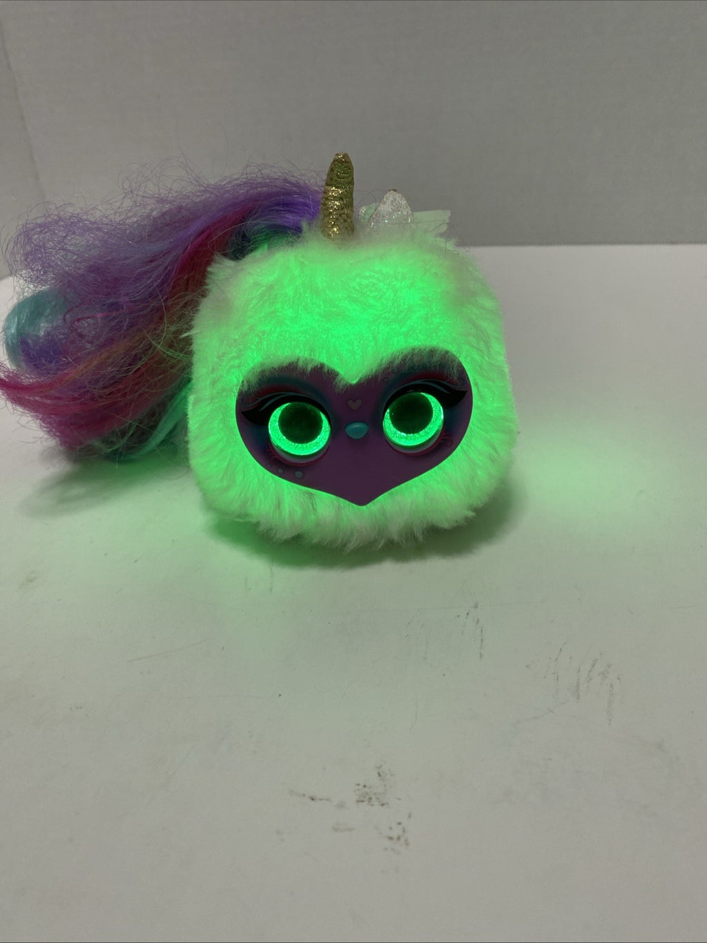 2019 Pomsies Lumies Pixie Pop Rainbow Charged Interactive Toy Pet