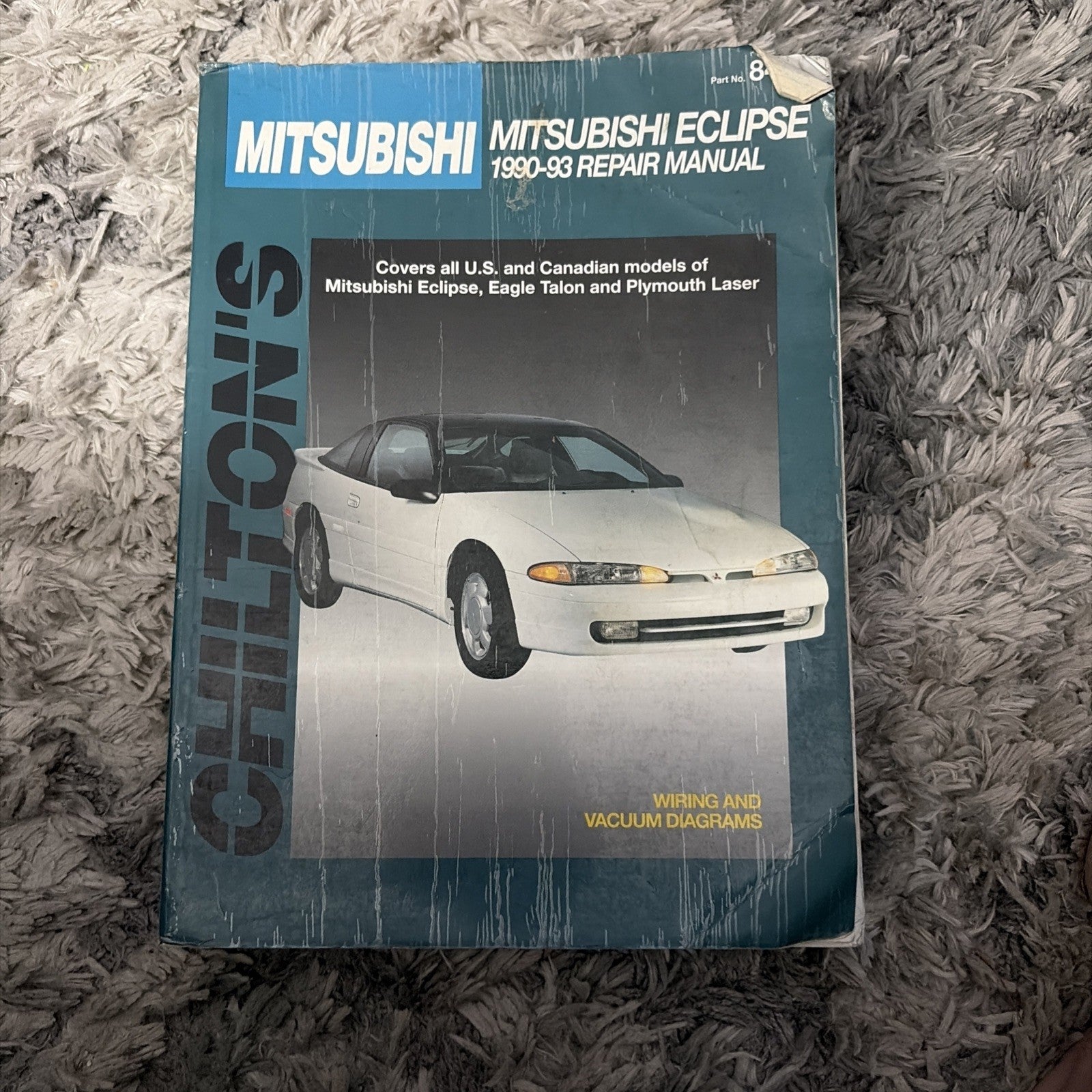 Mitsubishi Eclipse Laser 1990-1993 Shop Service Repair Manual Wiring Diagrams AC