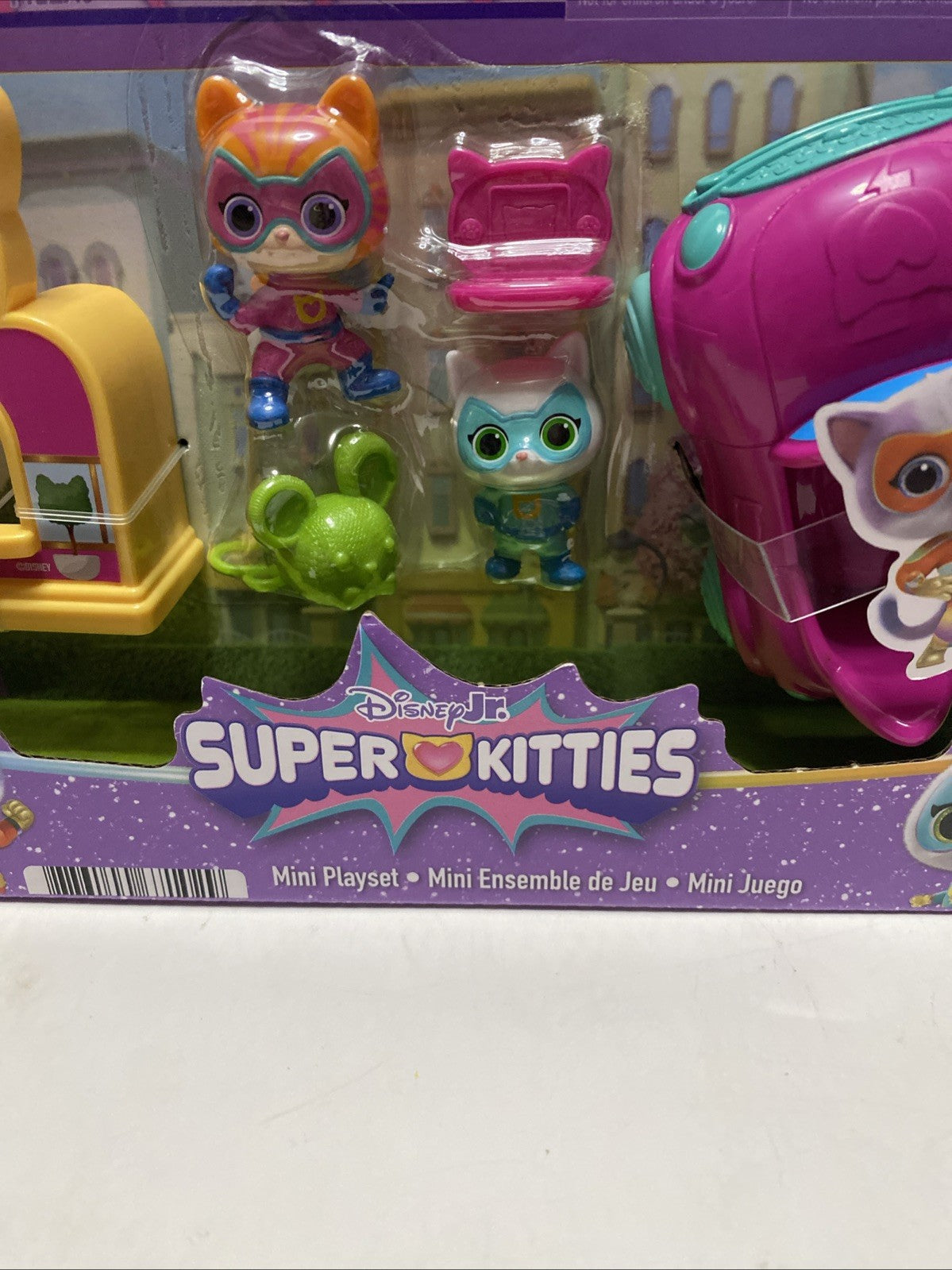 Disney Jr. Super Kitties 7 Pieces Mini Playset Figures NEW