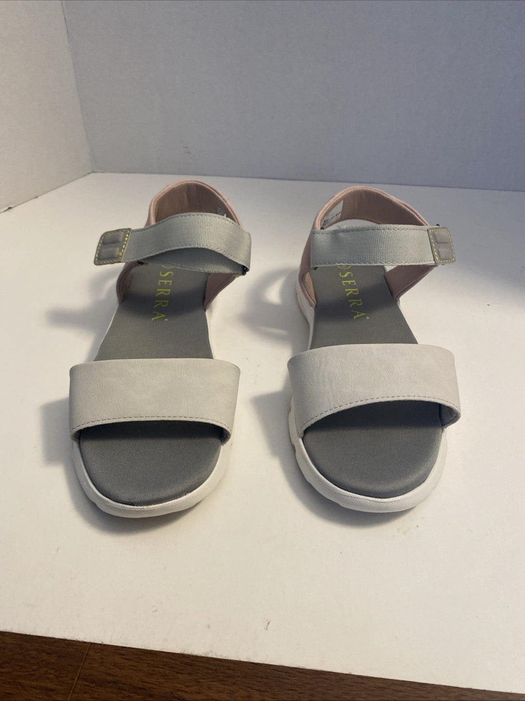 Serra Women Cute Sandals Strap Light weight Comfort Light Grey Size 8 ($)
