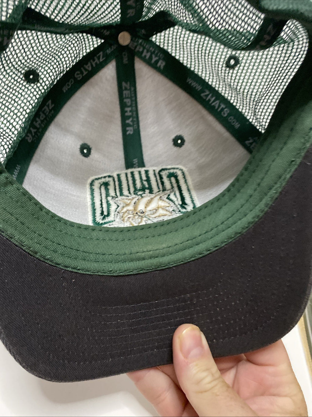 Zephyr the hat Ohio university bobcat trucker hat adjustable back