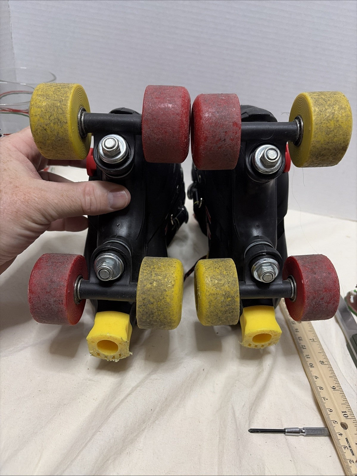 Little Kids Roller Skates - Size Small - Red & Black 