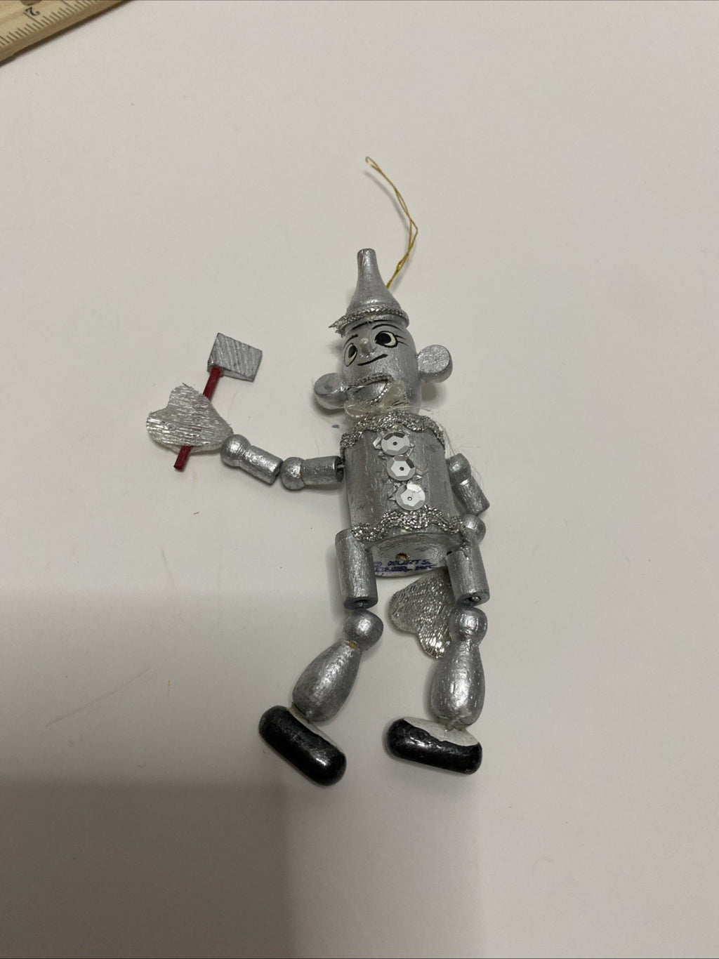 Vtg Wizard of Oz Wooden Kurt & Adler Ornament Tin Man