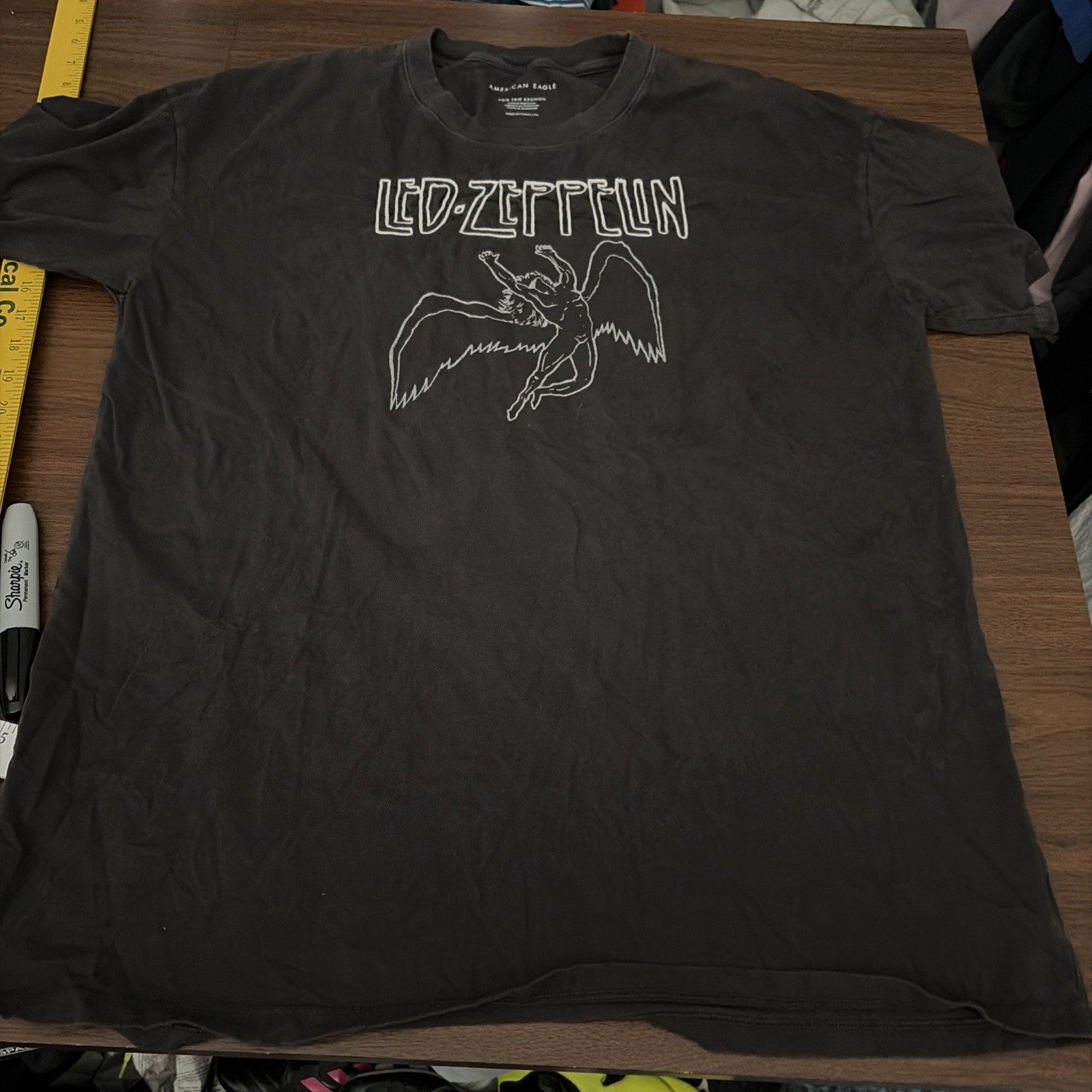 Led Zeppelin Black Men’s Rock Band T-Shirt XS See Pic For Measurements