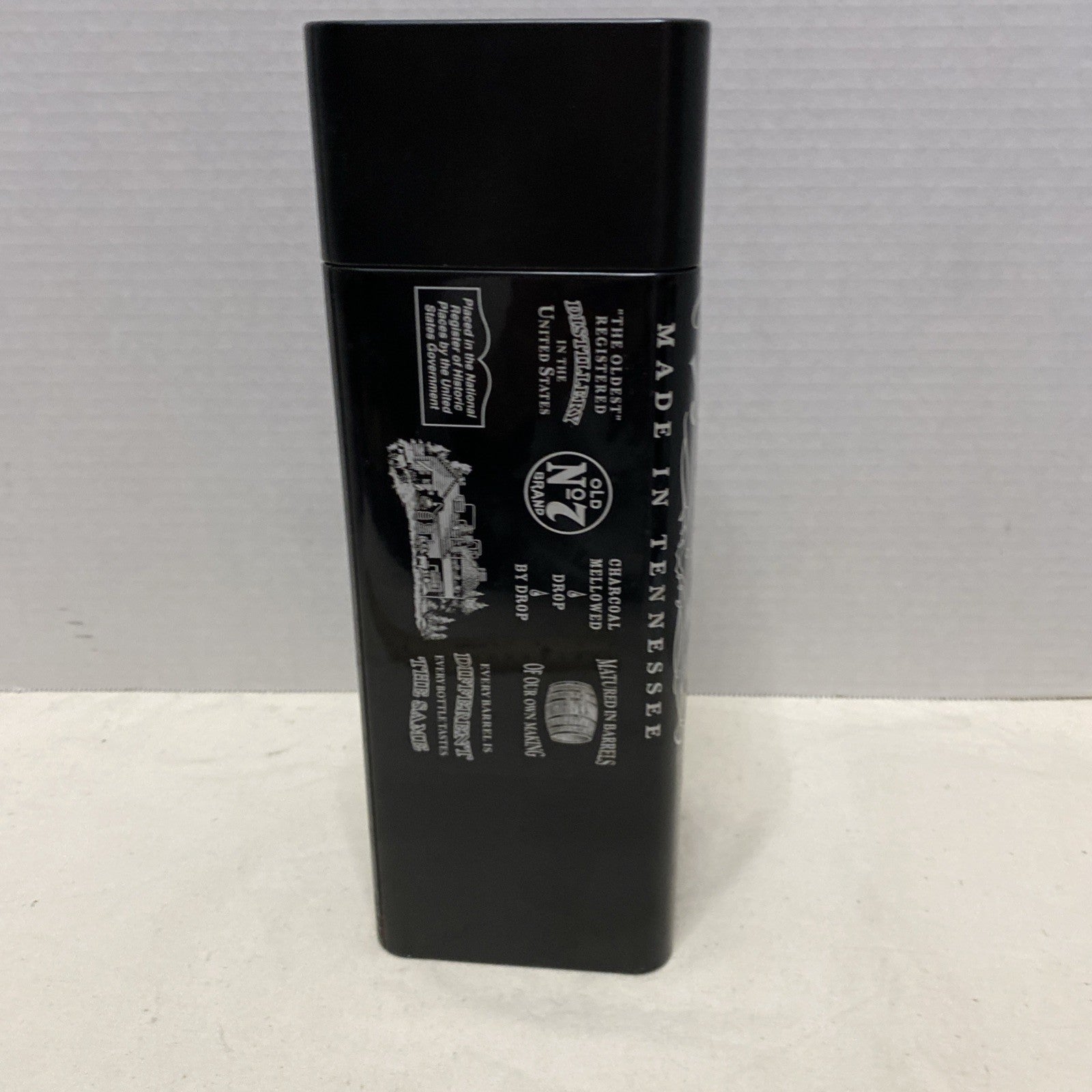 Jack Daniel’s Whiskey Tin Hinged Metal Old No. 7 Storage Man Cave Advertising