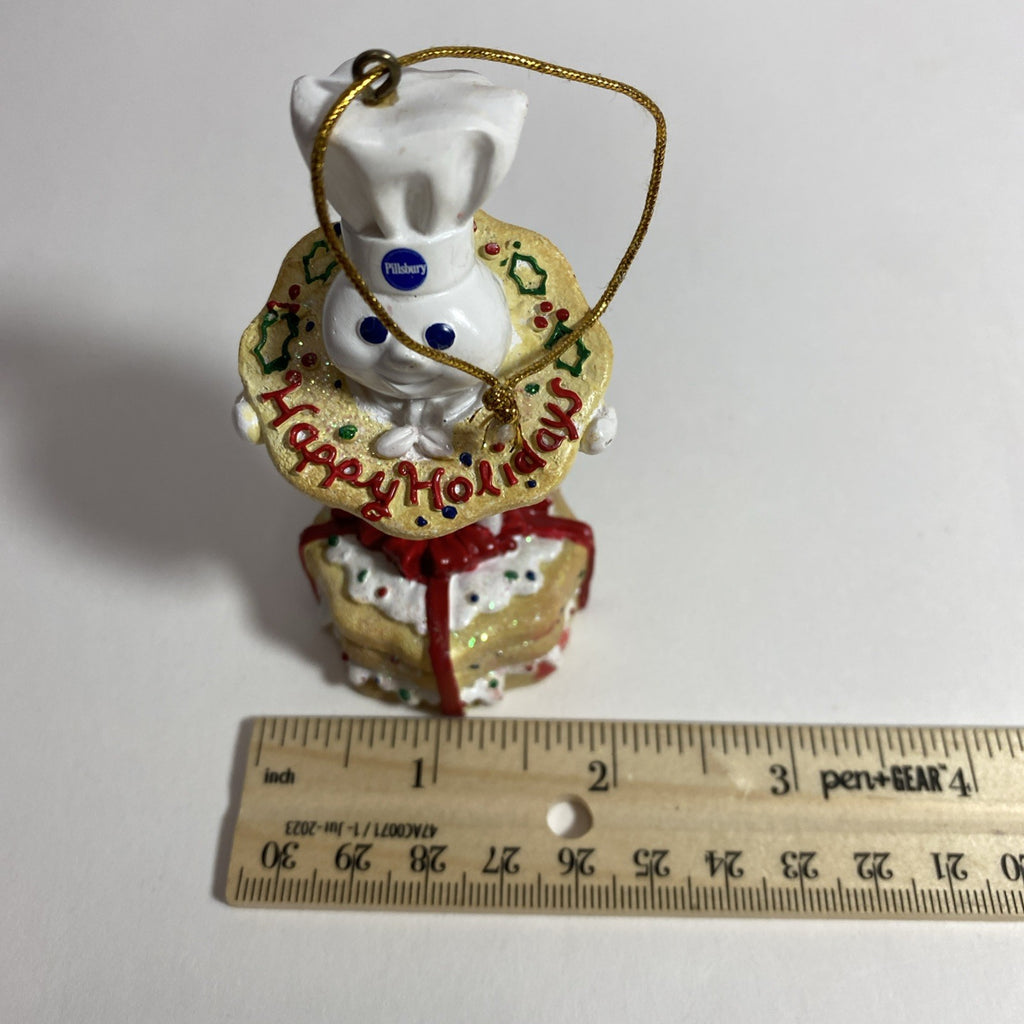 Vintage 2003 Pillsbury Dough Boy Shortbread Sugar Cookies Christmas Ornament 4"