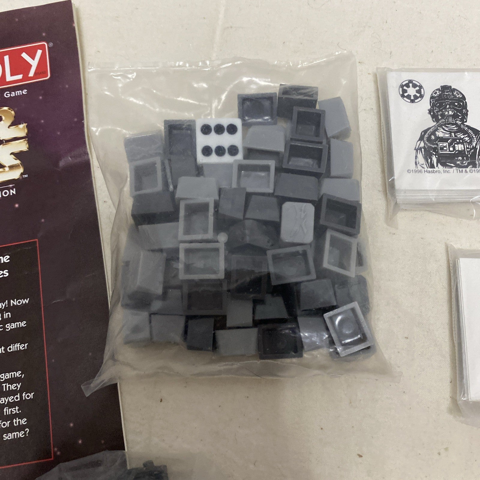 Star Wars Monopoly, Unused, pieces still sealed in plastic!