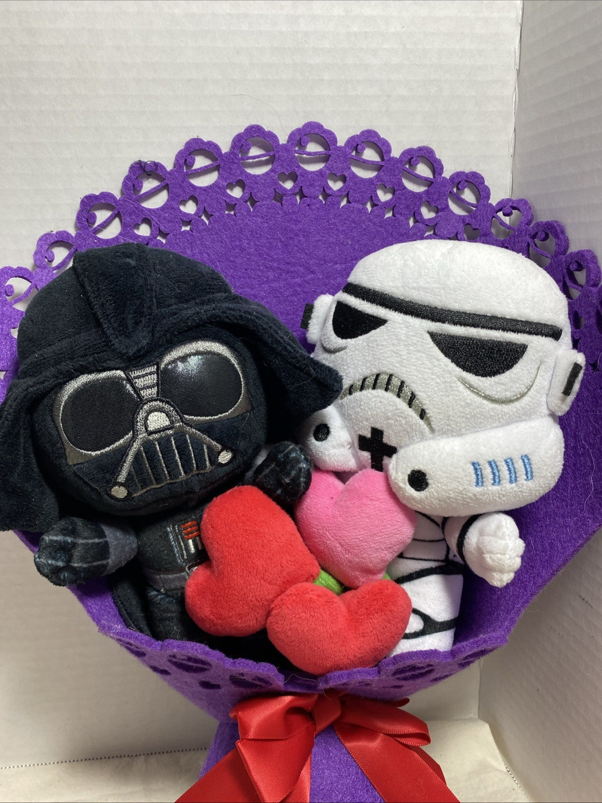 Star Wars 2025 Valentine's Day Darth Vader & Stormtrooper 7-Inch Plush Bouquet