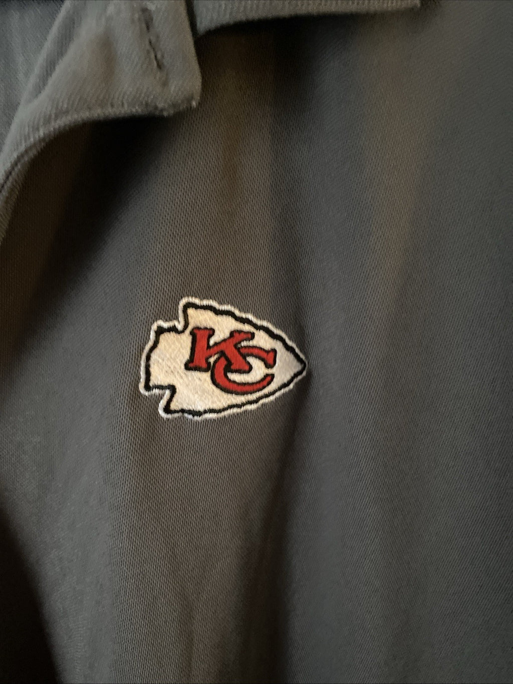 NFL Antigua Kansas City Chiefs polo two XL gray short sleeve shirt